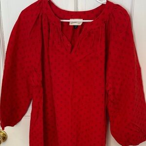 Universal Thread Red Blouse size xxl like new. Lovely color